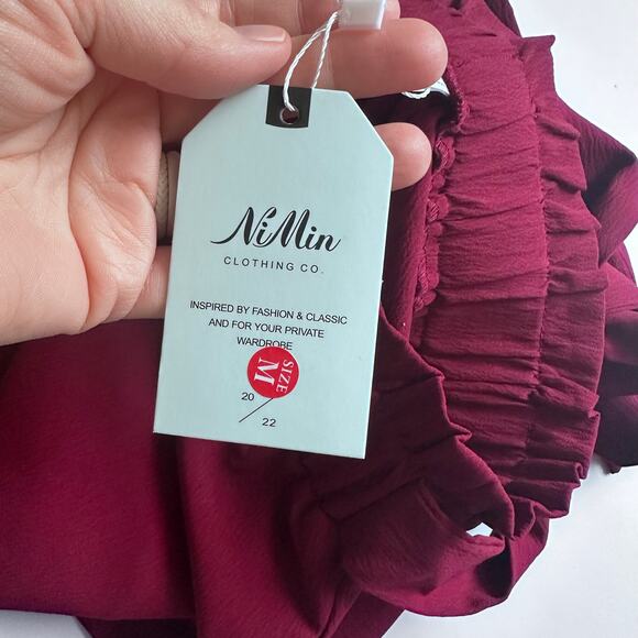 NIMIN Flowy High Waisted Wide Leg Pants - Picture 5 of 6